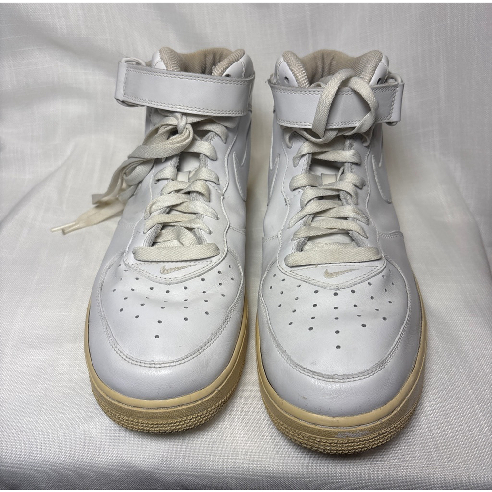 NIKE AIRFORCE 1 Midi Triple White Sneakers /Athletic Shoes - Picture 6 of 7